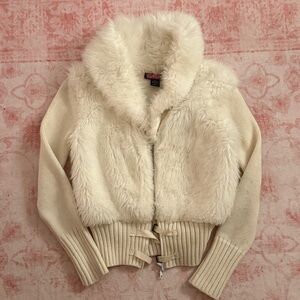 Say What? Cream Teddy Jacket